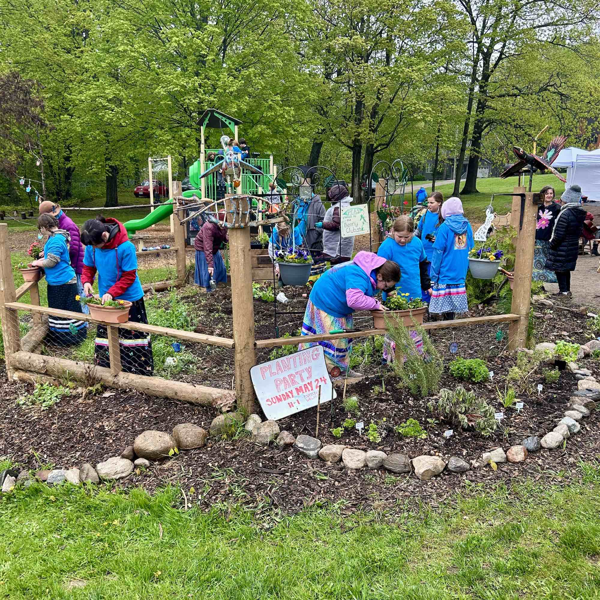 Wabashene Community Garden Planting Ceremony
